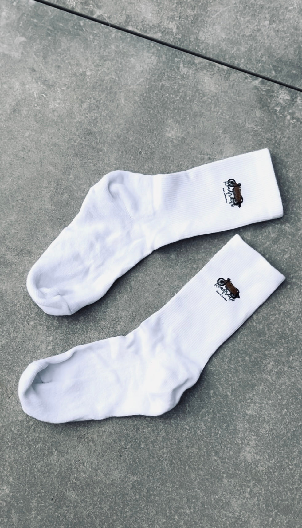 Socken Weiß